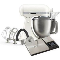KitchenAid Artisan Plus Porcelain White 4.7L Tilt Head Stand Mixer with FREE Gift