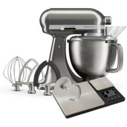 KitchenAid Artisan Plus Medallion Silver 4.7L Tilt Head Stand Mixer with FREE Gift