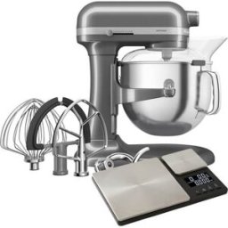 KitchenAid Artisan Medallion Silver 6.6L Bowl Lift Food Mixer With FREE Gift
