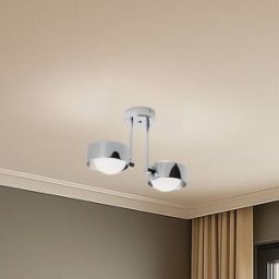 Ceiling Light Mado Argon, dimmable, Chrome / silver, Bathroom, metal, Modern, Ceiling Light