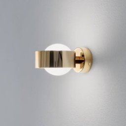 Wall Light Mado Argon, dimmable, Brass / gold, Bathroom, metal, Modern, Wall Light