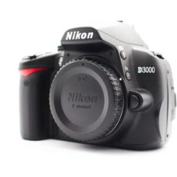 Nikon D3000 Digital SLR DSLR Camera Body Good SDS