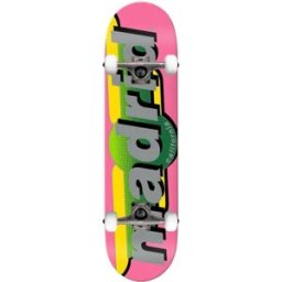 Madrid Wings Complete Skateboard (Pink) - Pink;Yellow - Size: 7.5