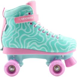 Cream Skates CREAM Scoop Wave Adjustable Kids Roller Skates (Teal) - Teal;Pink - Size: 12.5C-2 EU