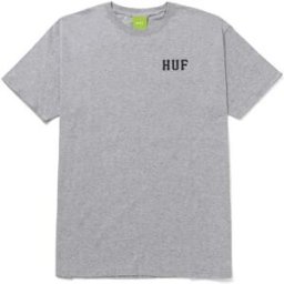 HUF Essentials Classic H T-Shirt (Athletic Grey) - Grey;Black - Size: Medium