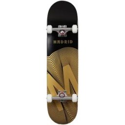 Madrid Legacy Exclusives Optic Complete Skateboard (Black) - Black;Gold - Size: 8.25