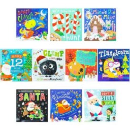Make Believe Ideas Christmas Storybook Collection 10 Books Set Ziplock - Perfect for Ages 0-5 Years - Fun and Engaging Storybooks