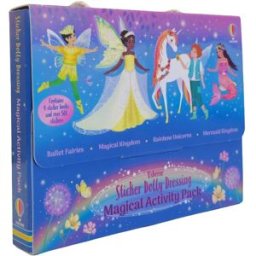 Usborne Publishing Usborne: Sticker Dolly Dressing Magical Activity Pack By Fiona Watt 4 Books Collection Box Set (Sticker Dolly Dressing: Magical Kingdom, Ballet Fairie