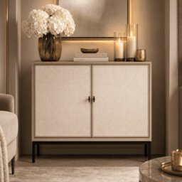 Paradigm Light Oak & Linen 2 Door Sideboard
