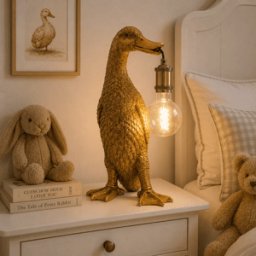 Almati Gold Duck Decorative Table Lamp