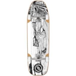 Hydroponic Bullet Pool Shape Spot Series Complete Skateboard (La Kantera) - White;Black - Size: 8.75