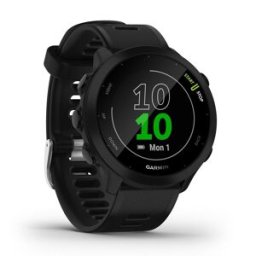 Garmin Forerunner 55 GPS Running Smartwatch - Lightweight, Training Guidance, Safety Features, Black, New