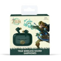 OTL Technologies ZD1137 Zelda Tears of the Kingdom TWS Wireless Earphones Green – Bluetooth 5.3, Charging Case, Type-C Cable, 6-Hour Playtime, New