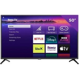 Polaroid P50URF1315U 50 Inch Roku Smart TV – 4K Ultra HD LED UHD TV, Ultra Slim Frame, HDR, Dolby Audio, AirPlay, Wi-Fi, New