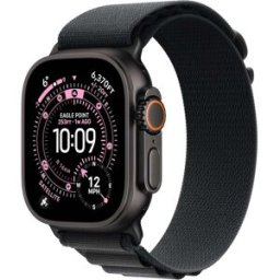 Apple Watch Ultra 3 GPS + Cellular 49mm Black Titanium Case with Black Alpine Loop Medium – Premium Running & Multisport Smartwatch, New