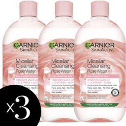 Garnier Micellar Rose Cleansing Water Triple