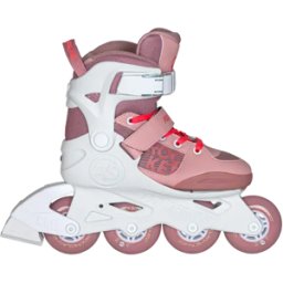 Powerslide Rocket Girls Inline Skates (White) - White;Pink;Red - Size: 4.5-6.5 EU