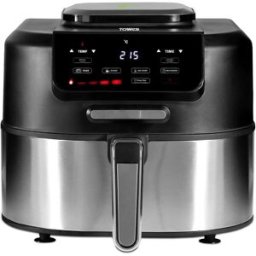 Tower T17131 Vortx 5 in 1 Air Fryer and Grill with Crisper, 5.6L, 1700W, Black, New