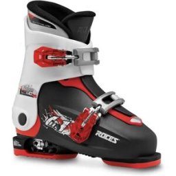 Roces Idea Up 6in1 adjustable Kids Ski Boots (Black/White/Red) - Black;White;Red - Size: 19-22
