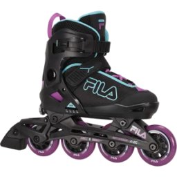 Fila X 2C Girls Inline Skates (Black) - Black;Purple - Size: 1-3.5 EU