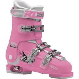 Roces Idea Free 6in1 adjustable Kids Ski Boots (Pink) - Pink;Grey - Size: 22.5-25.5
