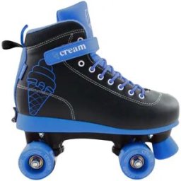 Cream Skates CREAM Scoop Vivid Adjustable Kids Roller Skates (Black/Blue) - Blue;Black - Size: 2.5-5 EU