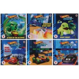 Ladybird Hot Wheels: Let's Race Series 6 Book Collection Set (Scavenger Stunt Hunt, Attack Of The Octopus, Fast Food Fast Cars!, Ultimate Racers, Pedal To The