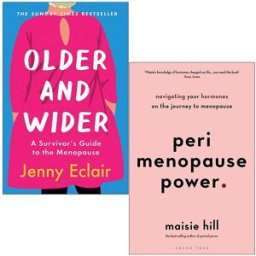 Quercus/Green Tree Older and Wider By Jenny Eclair & Perimenopause Power By Maisie Hill 2 Books Collection Set