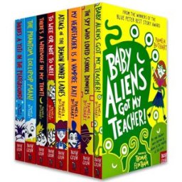 Nosy Crow Izzy and Friends (Baby Aliens) Series Collection 1–8 Books Set by Pamela Butchart (Baby Aliens Got My Teacher, The Spy Who Loved School Dinners, My He