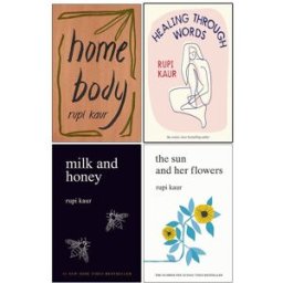 Simon & Schuster Rupi Kaur Collection 4 Books Set (Home Body, Milk and Honey, The Sun and Her Flowers & Healing Through Words[Hardcover])