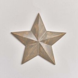 Large Wooden Taupe Wall Star Decoration Material: Home Decor & Accessories