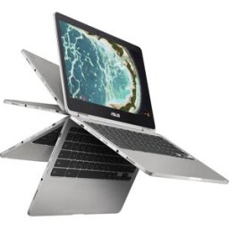 Asus Chromebook Flip C302CA 12.5" 2-in-1 Touchscreen - Core m3-6Y30 - 4GB RAM - 64GB eMMC - Silver — Grade C (Fair)