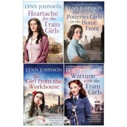 Hera Lynn Johnson 4 Books Collection Set (The Potteries Girls on the Home Front, The Girl from the Workhouse, Heartache for the Tram Girls, Wartime with th