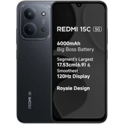Xiaomi REDMI 15C 256GB 4GB RAM Dual SIM Smartphone – Midnight Black Unlocked, Used - Very Good