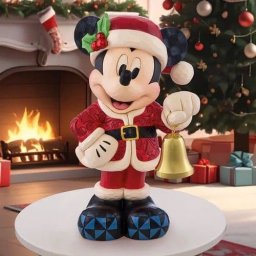 Enesco Jim Shore Disney Santa Mickey Minnie Christmas Statue 17in Greeter Xmas - Mickey