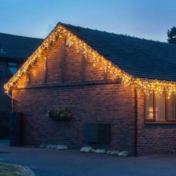 Lights4You 13ft (4m) 152 LED Warm White Outdoor Icicle Light Christmas