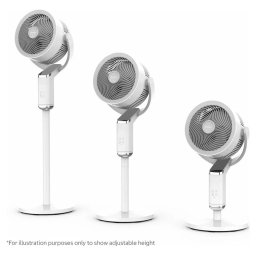 Airmate FA20-RD239 Pedestal Air Circulator Fan White 32 Speed Remote