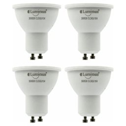 Luminus Smart GU10 LED Bulbs 4 Pack 16M Colours WiFi Alexa Google