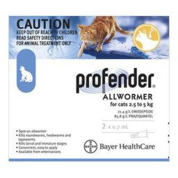 Profender Medium Cats (0.70 Ml) 5.5-11 Lbs 3 + 1 Dose Free