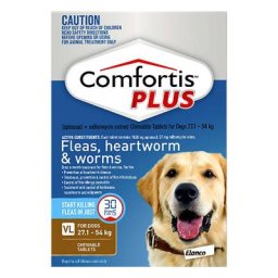 Comfortis Plus For Very Large Dogs 27.1-54 Kg (60.1 - 120lbs) Brown 12 Chews