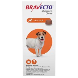 Bravecto For Small Dogs 9.9-22lbs (Orange) 2 Chews