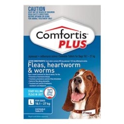 Comfortis Plus For Large Dogs 18.1-27 Kg (40.1 - 60 Lbs) Blue 6 Chews