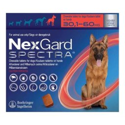 Nexgard Spectra Xlarge Dogs 66-132 Lbs Red 6 Pack