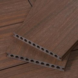 Dark Brown TruOrganics Composite Decking, 8 Ft Boards, Sample