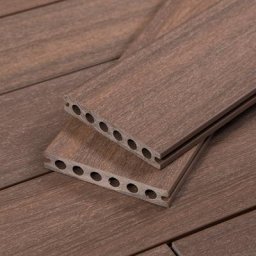 Dark Brown TruOrganics Composite Decking, 16 Ft Boards, Sample