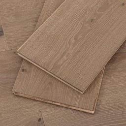 Greige European Oak Hardwood Flooring, 4mm veneer, Sample