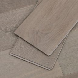 Gray Water-Resistant Hardwood Floors, Fast Install, Sample