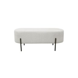 Naomi Bench White Bouclé