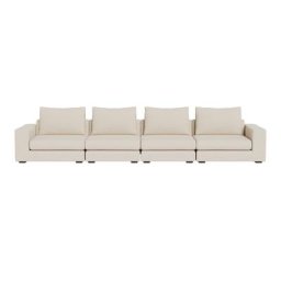 Braxton 4-Piece Sofa Cream