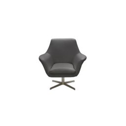 Bruce Swivel Armchair Elephant Gray